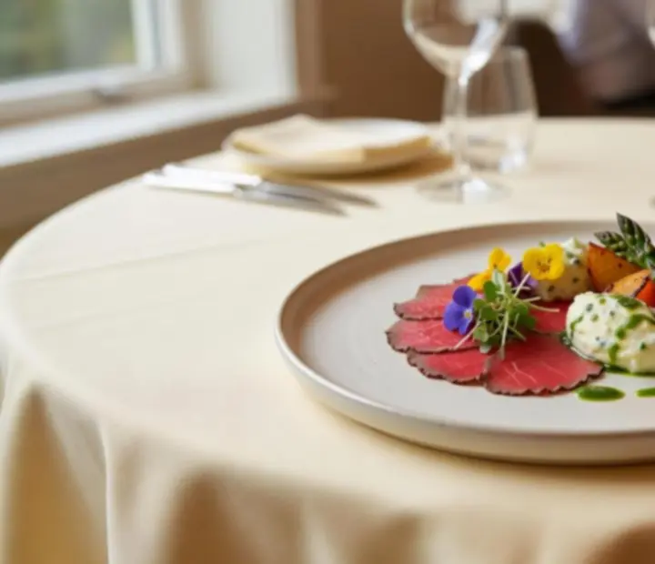 Cinematic presentation of seasonal gourmet dishes at Felt And Fork